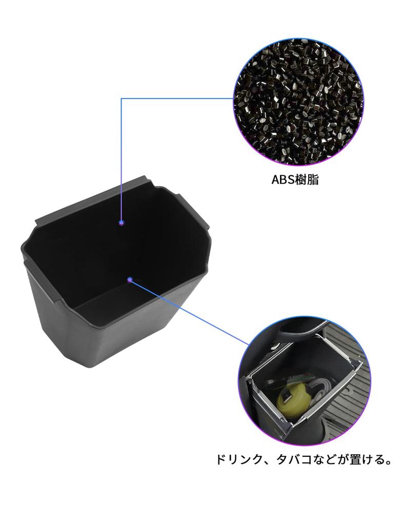 SXCY Center Console Box for New Mitsubishi Delica Trash Small Item Storage Delica Mini Custom Console Interior Easy Installation Mini, Can, Box,