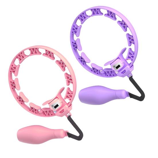 Smart Weighted Fitness Hoop with Counter Adults Weight Loss Fat Burning Waist Toning Fitness