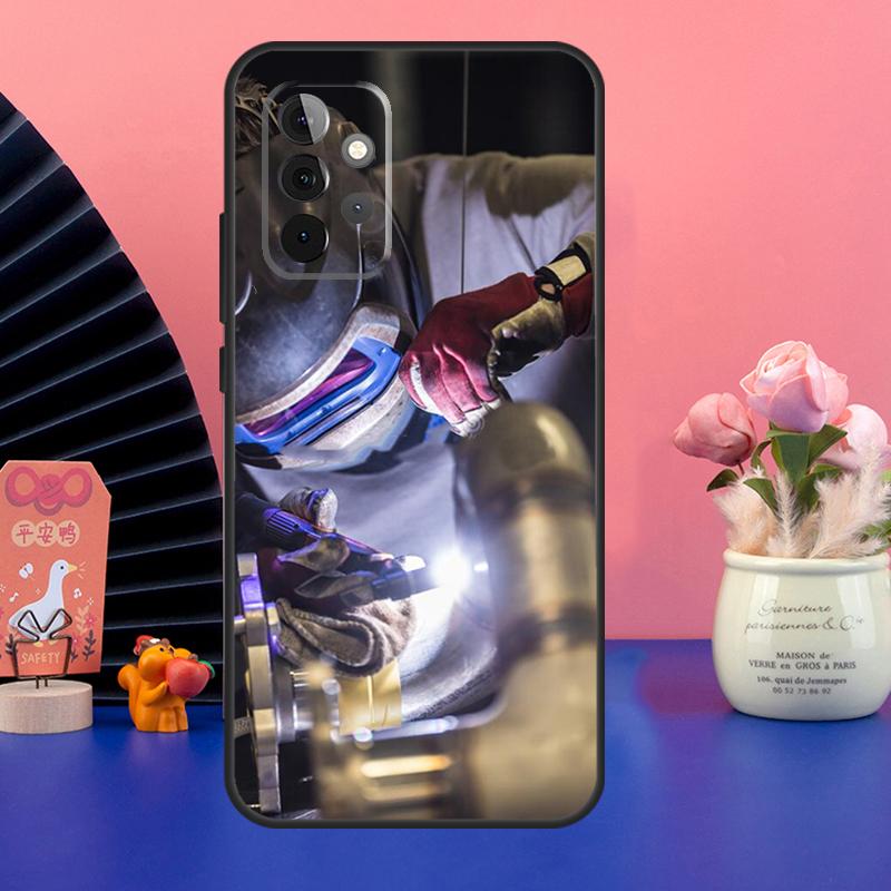 Чехол для сварщика, сварки, работника с горячим металлом, для Samsung Galaxy A54 A34 A24 A14 A73 A53 A33 A23 A13 A52 A32 A22 A12 A51 A71