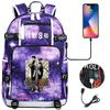 Kaiju 8 Printed USB Port Teen Student Backpack Casual Large Capacity Travel Daypack