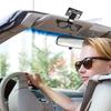 Auto Glasses Holder - Car Sun Visor Sunglasses Clip with Ticket Card Clamp ABS Eyeglasses Case - Automotive Glasses Mount