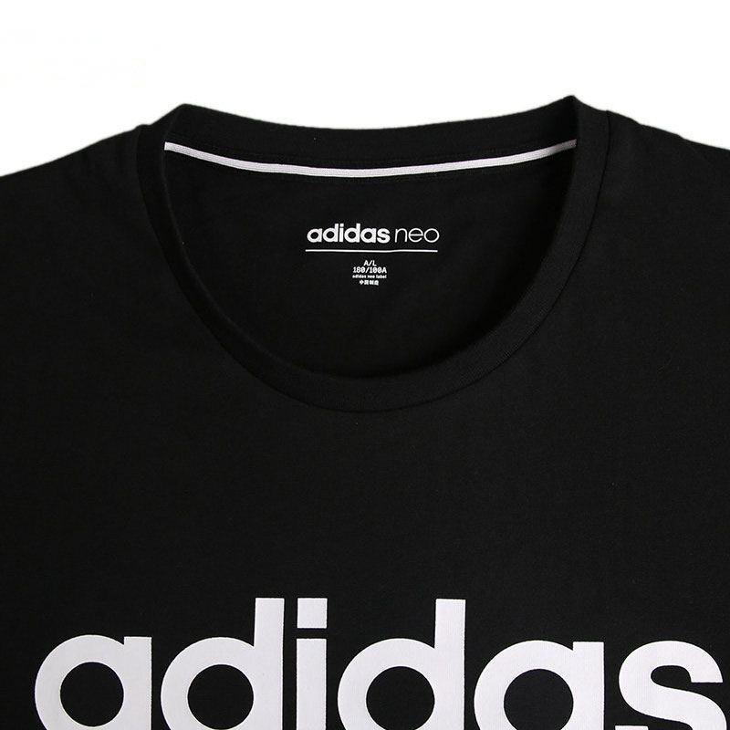 adidas Crew Logo T-Shirt 'Black White' Men's EI4713