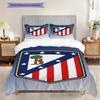 Vibrant Stripes Stars Emblem Bedding (1 * duvet cover + 2 * pillowcase, without core) Duvet cover and pillowcase Bedding set Soft and comfortable