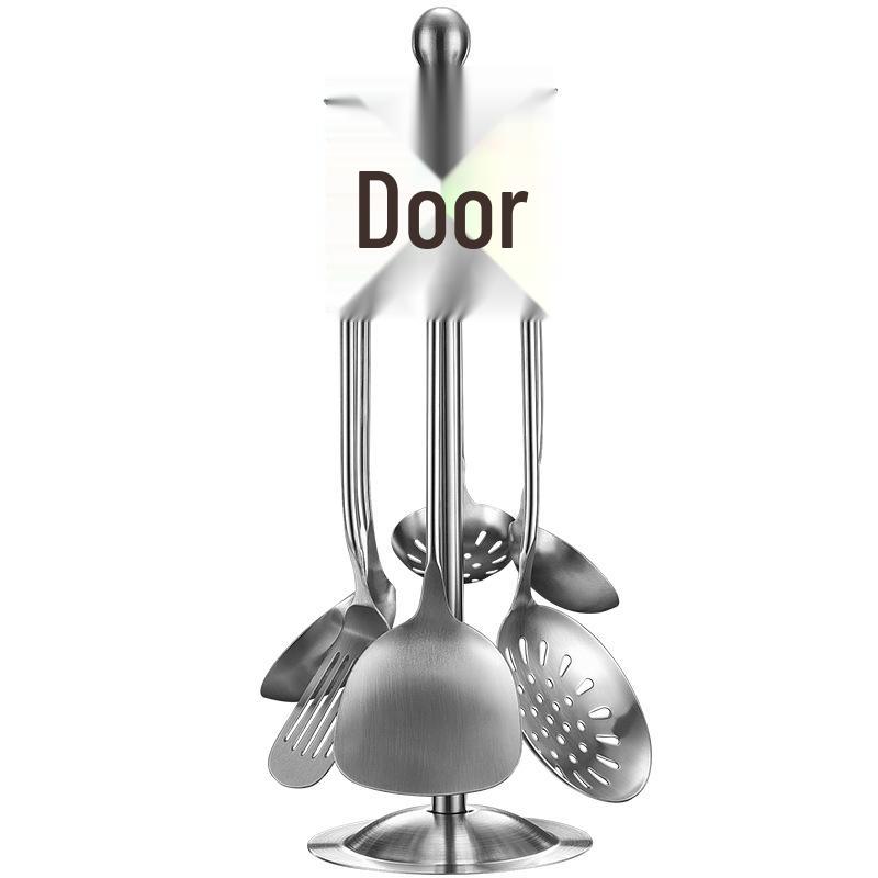 Набор перфорированной лопатки и половника из нержавеющей стали 304 с деревянной ручкой - Кухонные принадлежности, устойчивые к высоким температурам