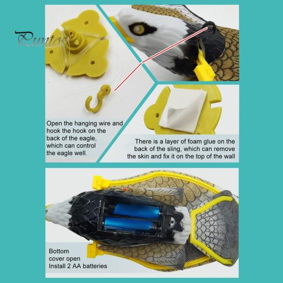 Электрическая игрушка для кошек «Летающий орел», интерактивная симуляция, игрушка для птиц, автоматическая движущаяся подвесная игрушка для кошек «Орел», товары для домашних кошек