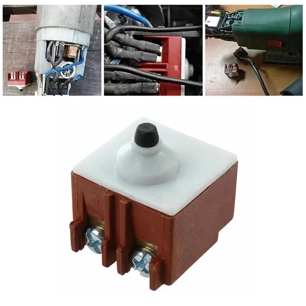 1 шт. Переключатель для УШМ 27*25.5*20 мм AC250V 6A 125V/12A DPST NO Кнопочный переключатель для УШМ Bosch GWS6/7-100 Запчасть