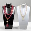 Transparent Acrylic Portrait Model Jewelry Display Stand Necklace Pendant Earring Holder Shelf for Decorative Jewelry Organizer