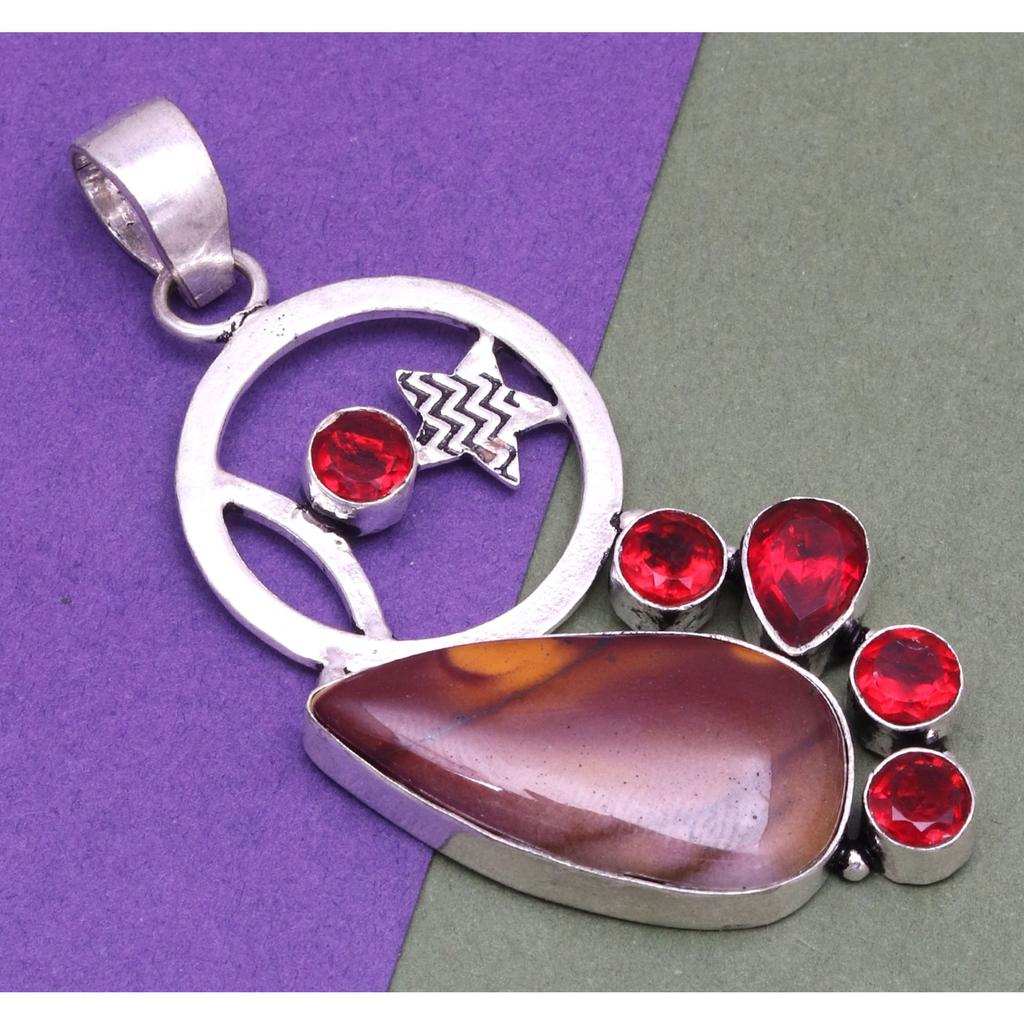 Wild Horse Jasper Silver Jewelry Gemstone 2.25"  Pendants Handmade Pendant