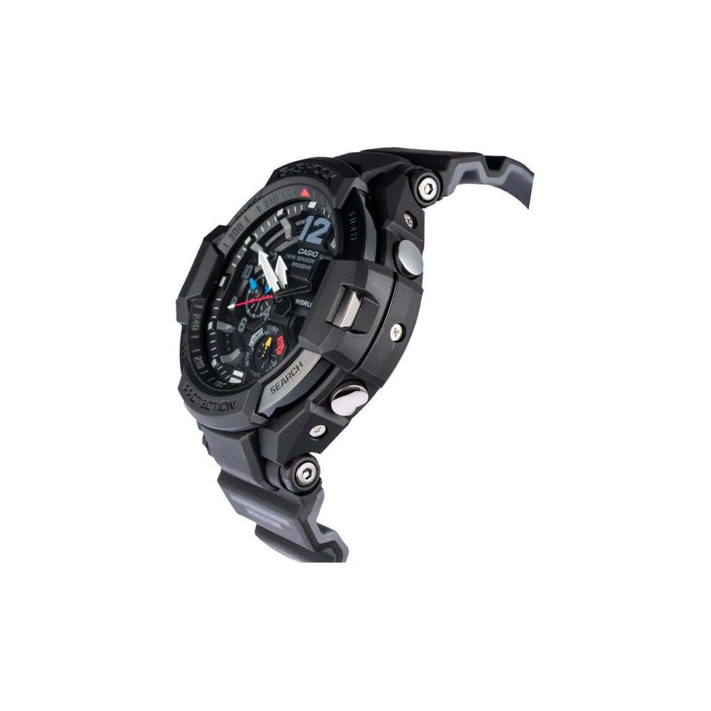 Casio G-Shock Серия Aviation Модные Ретро Классические Стрелочные Двойной Дисплей 3D Спортивные Водонепроницаемые Кварцевые Часы Мужские Часы Черные GA-1100-1A1