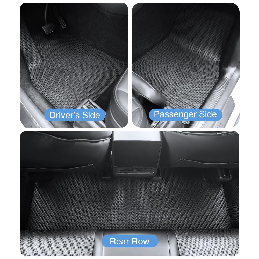 Heenvn For Tesla Model Y Juniper 2025 2026 TPE Car Floor Mats All-inclusive Threshold Foot Pads Protective Interior Accessories