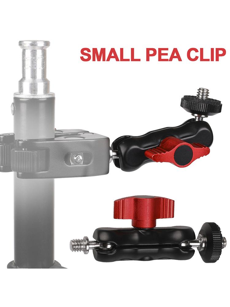 Зажим-шар с резьбой 1/4"-20, вращающийся зажим-магическая рука, суперзажим для GPS, телефона, монитора, видеосвета