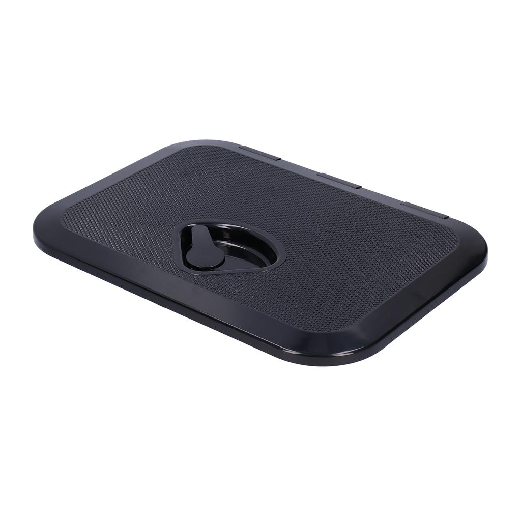 Marine Boat Deck Access Hatch Inspection Cover Ultraviolet Resistant Black 14.75x10.6in