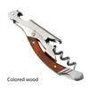 Laguiole Stainless steel Wine Opener Corkscrew Olive Wood Handle Beer Can Bottle Openers Professional Wine Accessories Black
