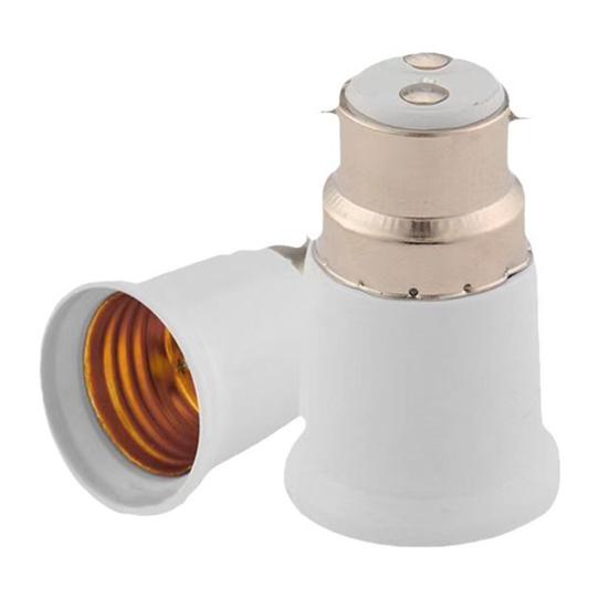 Yousheng B22 To E27 Light Socket Adapter 100-250V AC Voltage Easy Installation Universal Light Bulb Holder Converter Adapter