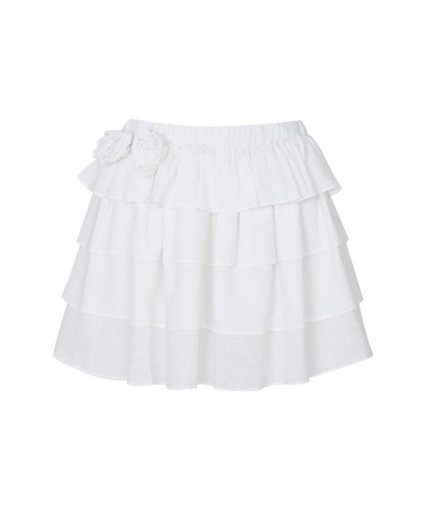 Lulu Seoul Lisa Cancan Mini Skirt (White)