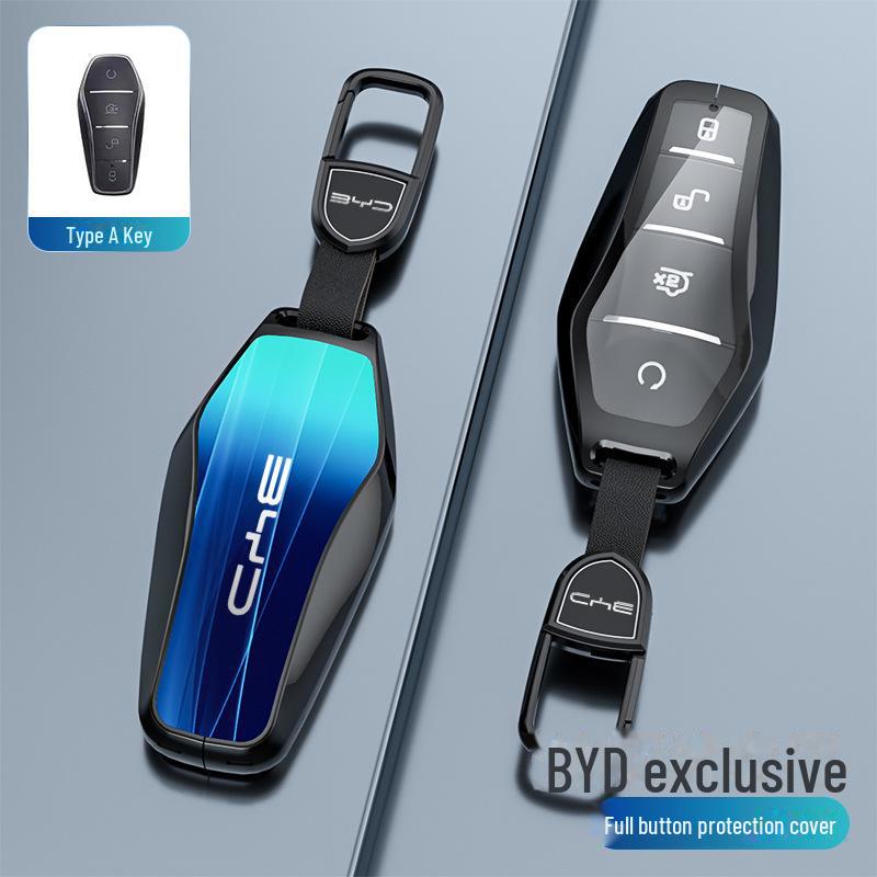BYD Car Key Cover for Qin Plus, Seagull, Yuan, Dolphin, Destroyer 05, Han EV, Song L, Tang, and Seal Models.
