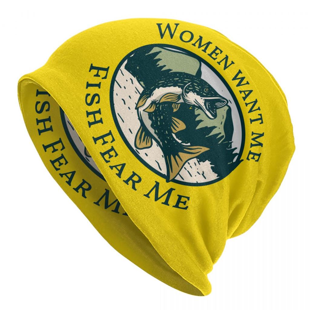 Шапка Just Fish It для рыбалки, уличная вязаная шапка для женщин унисекс, теплая зимняя шапка в стиле рыбака Skullies, шапки