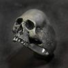 Fashion Men's Punk Vintage Skull Ring Gothic Horror Skull Biker Jewelry for Mens Size 7-14