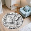 Griffin,Round Area Rug,Carpet Rug for Living Room Bedroom Sofa Playroom Decor,Non-slip Floor Mat