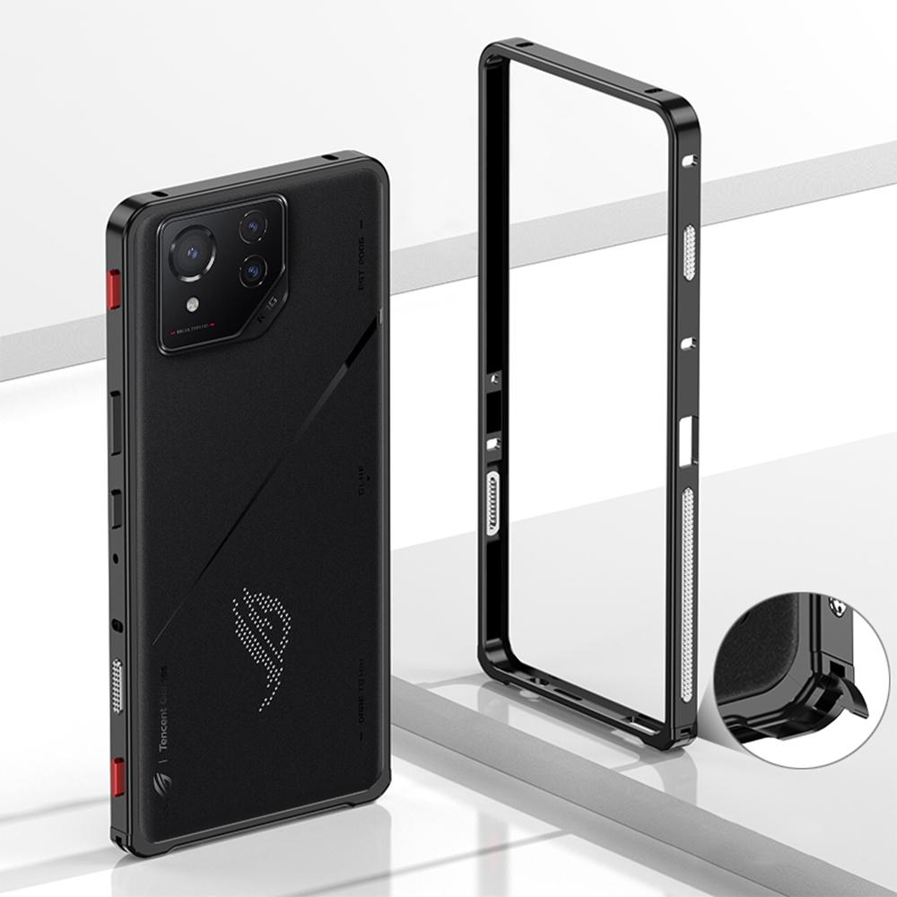 Бамперы для Asus ROG Phone 8 Pro 5G/Phone 8 5G Металлический каркас Чехол для отвода тепла с защитой объектива камеры