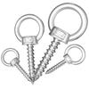 Самонарезающийся рым-болт из нержавеющей стали 304 с кольцом, винтовой крюк
