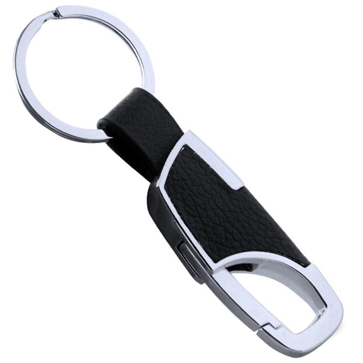 Гравируемый мужской кожаный брелок высокого класса