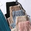 Pleated Wide-leg Pants Women's Trousers Down Spring and Summer Loose Casual Chiffon Ice Silk Pants
