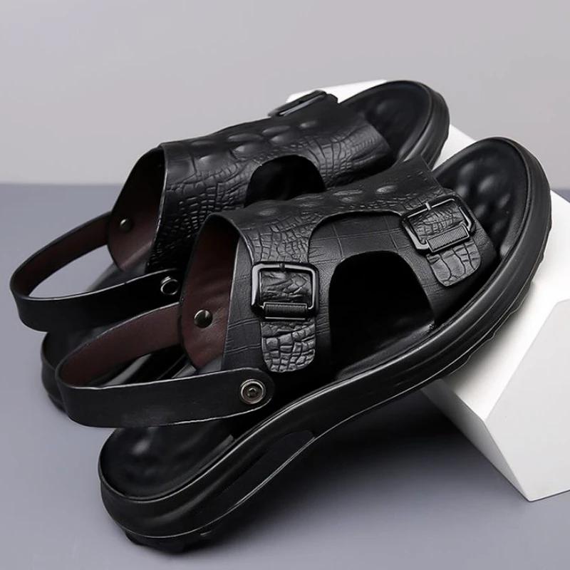 Обувь для мужчин Повседневная мягкая летняя обувь 2024 года Мужские сандалии Купить дешевую распродажу 2025 года Новые модели с открытым носком Дышащие ликвидационные стили Тенденции
