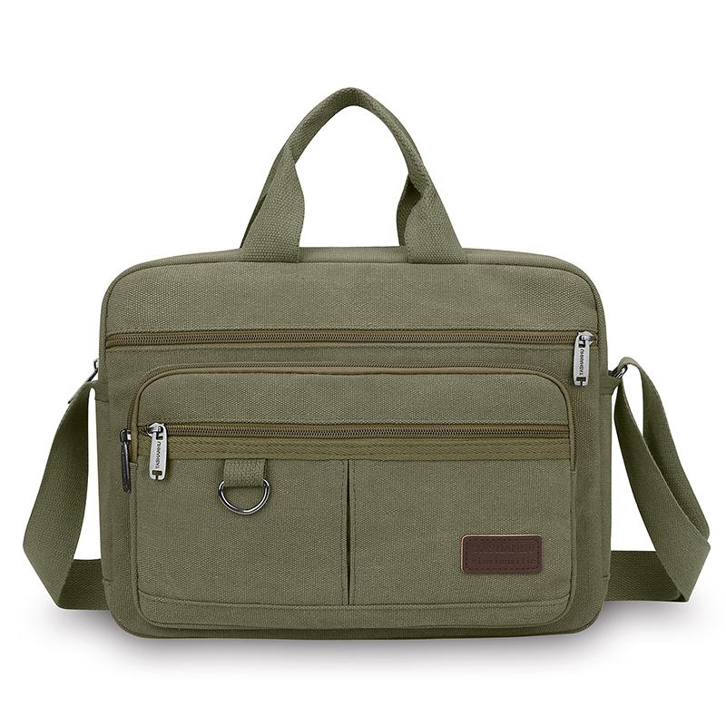 Men's Luxury Canvas Messenger Bag - High Quality Crossbody Shoulder Tote (Vintage Style Travel & Casual Handbag)