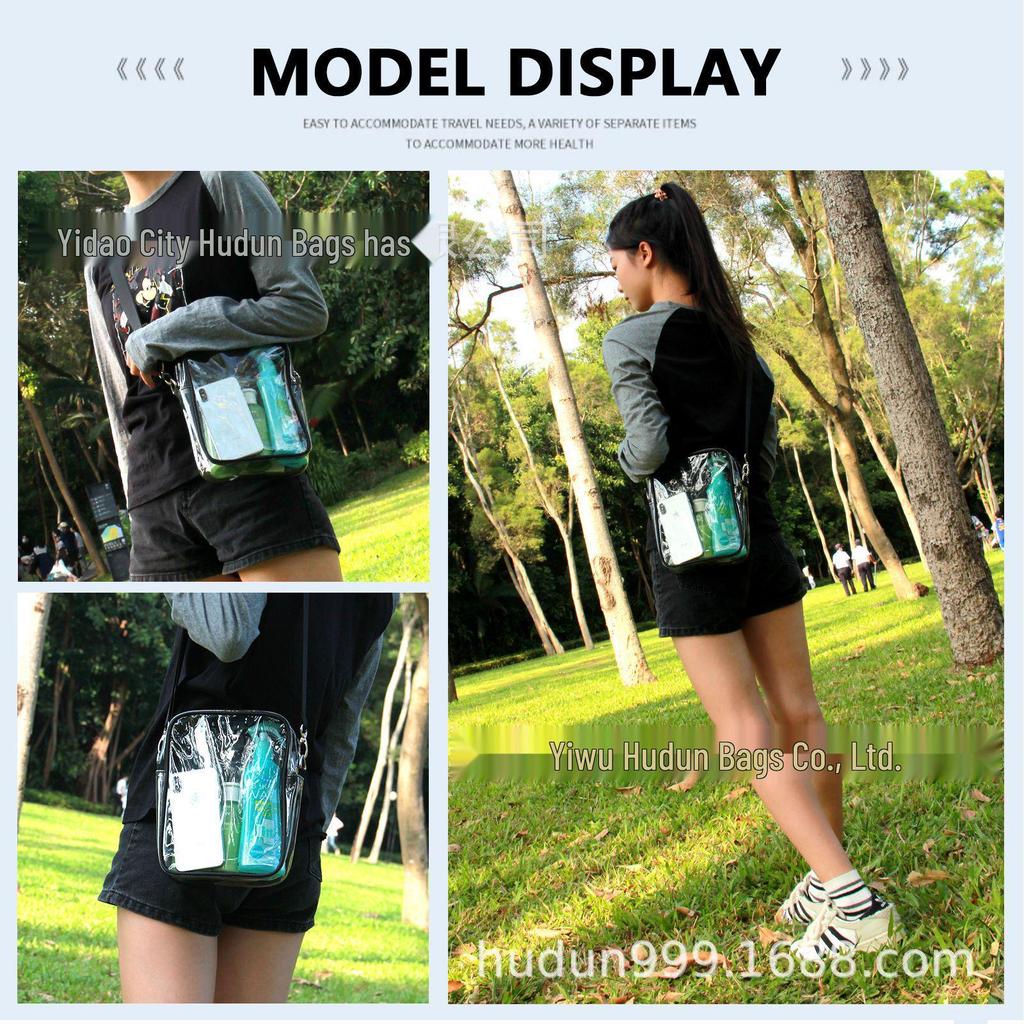 Прозрачная водонепроницаемая ПВХ сумка через плечо