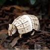 Tsukurun 3D Wood Puzzle with Japanese Instructions Species desu® (Endangered Series Armadillo)