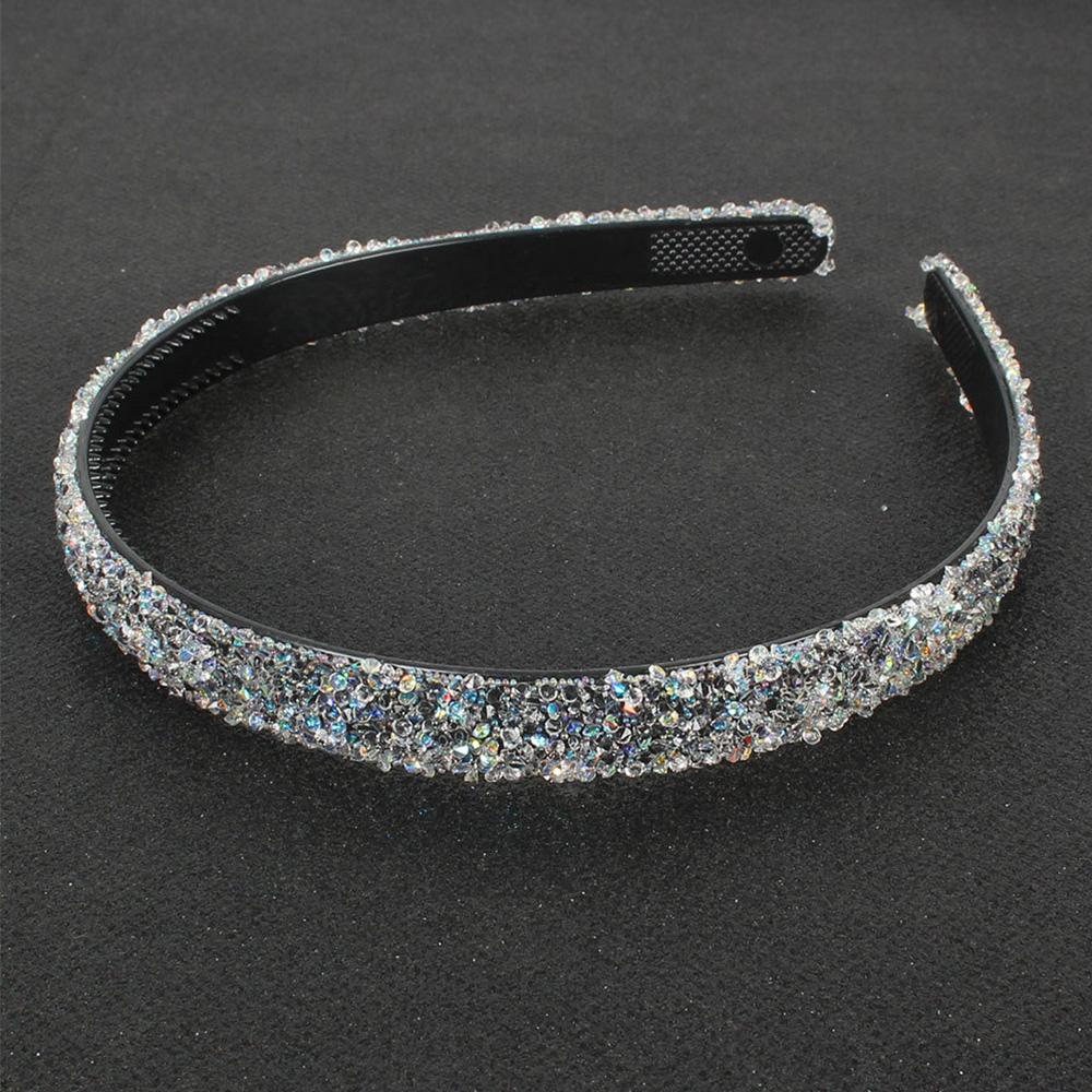 Crystal Rhinestones Luxury Simple Hair Accessories Hair Hoop Pearl Headbands Crystal Hairbands