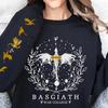 Spring and Autumn Fourth Wing Long Sleeved Sweatshirt Women Graphic Hoodies Round Neck Pullover Top
