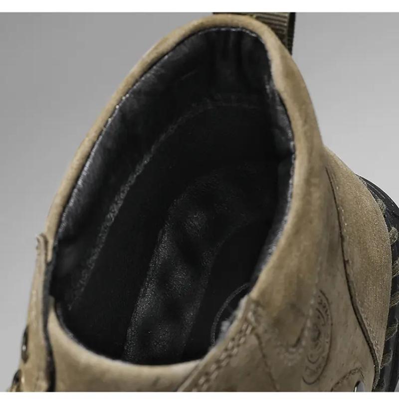 Новые осенние мужские ботинки из натуральной кожи ручной работы, кроссовки с уличным дизайном, мужская дышащая повседневная кожаная обувь, мужские ботильоны