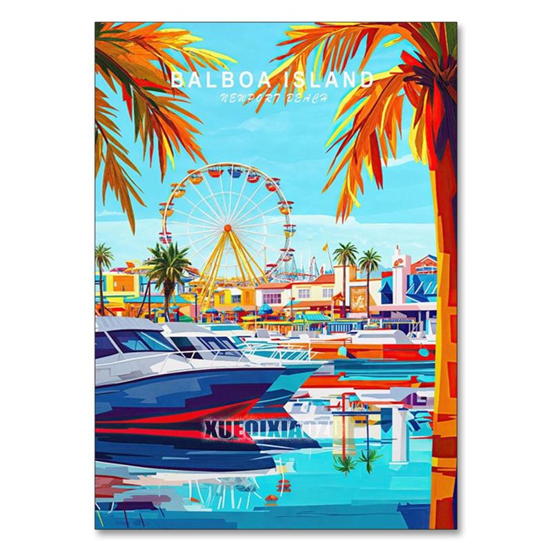 Городская архитектура Алмазная картина Набор для самостоятельной вышивки крестом Лондонская улица Полный круглый мозаичный узор Украшение для дома для начинающих