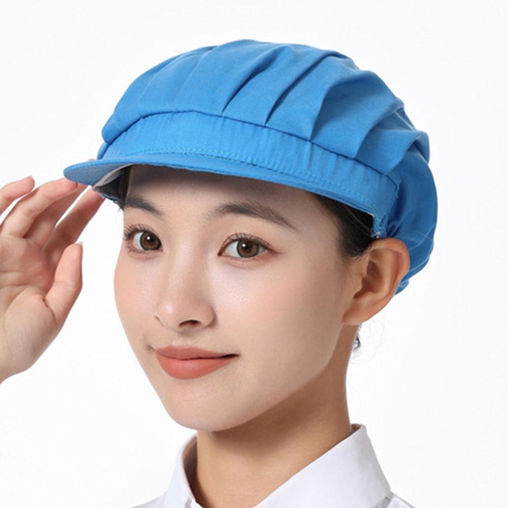 Dust-proof Chef Hat Elastic Hair Nets Cap Fashion Catering Cap Food Service