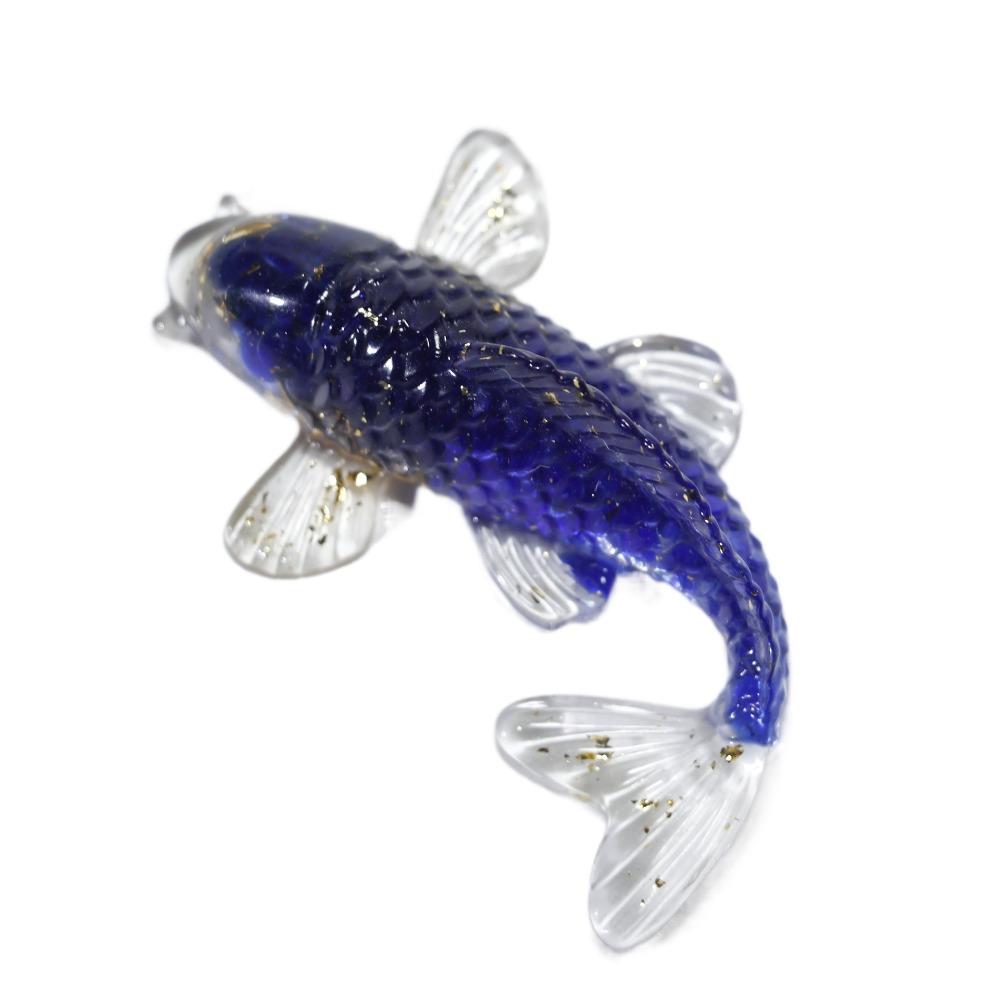 Resin Epoxy Crystal Gravel Carp Ornament Home Decoration Crystal Fish Figure Home