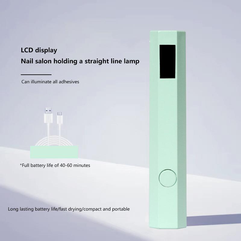 Portable Mini Handheld Nail Lamp Screen Display Quick Dry Gel Polish Nail Home Salon Manicure Tools Uv Nails Light