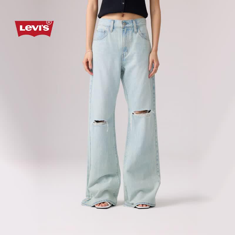 Levi's Женские свободные джинсы CHINCH с высокой талией и расклешением