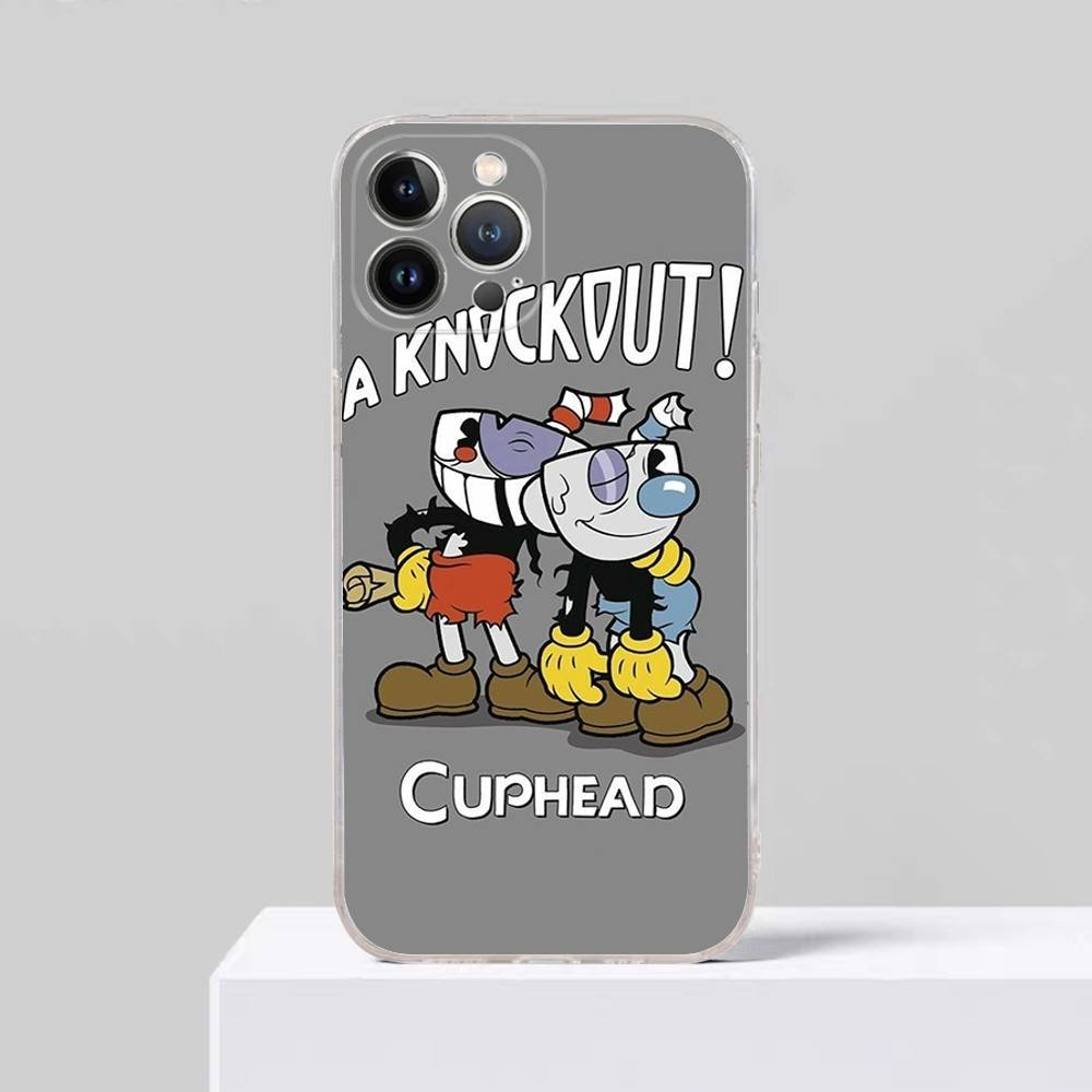 Классическая игра Аниме C-CupheadS Для iPhone 17 16 15 14 13 12 11 Pro max Plus Чехол для телефона Высококачественный Силикон