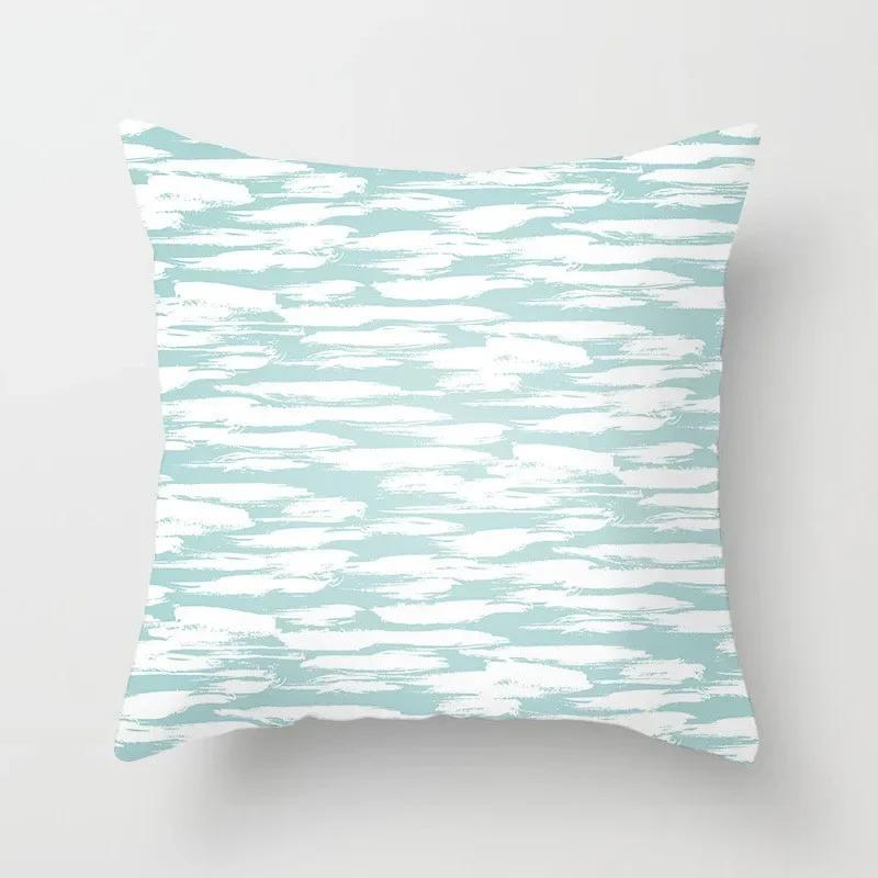 Modern Geometric Print Pillowcase Sofa Lumbar Pillowcase Mint Green Pillowcase Home Decoration Cushion Cover