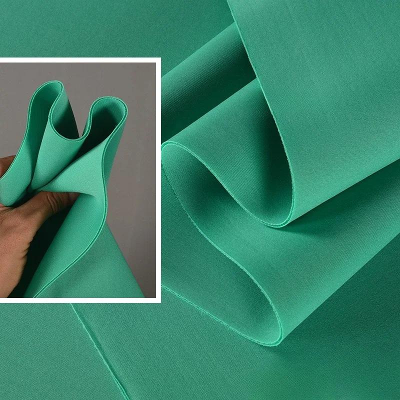100x160cm Thickened Scuba Knitting Fabric Knitted Elastic Air Layer for Sewing Apparel Design Jackets Sweatshirts Suits