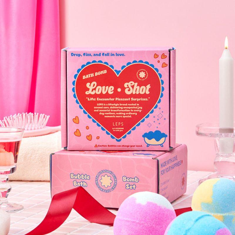 LEPS Набор для ванны с пеной Love Shot Kit Бомбочки для ванны 140 г Набор из 4 предметов