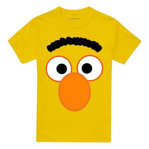 Sesame Street Унисекс футболка для взрослых с глазами Берта