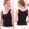 1Pc Tank Tops Summer Underwear Ice Silk Polyester Fiber Cool Undershirt V Neck Women's Sleeveless Vest