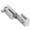 Sliding Glass Door Lock 12 Holes Limit Metal Security Latch for Home Hotel Bathroom Frameless Shower Room Silver 8mm