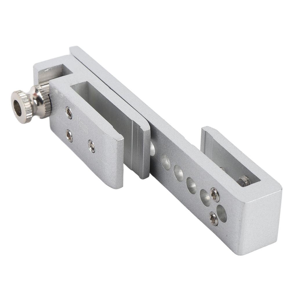 Sliding Glass Door Lock 12 Holes Limit Metal Security Latch for Home Hotel Bathroom Frameless Shower Room Silver 8mm