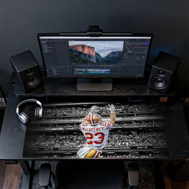 McCaffrey Mouse Pad, Large Gaming Desk Mat, Non-slip XXL Mousepad for Laptop & Tablet, Mini PC Playmat with Stitched Edges