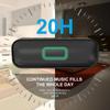 Портативные колонки с беспроводной связью Bluetooth с громким стереозвуком 20 Вт, водонепроницаемые колонки для душа IPX6, громкоговорители TWS для вечеринок, многоцветная подсветка