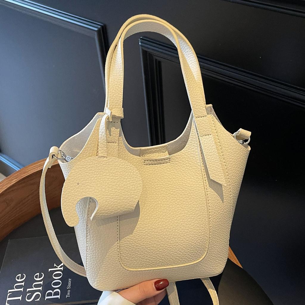 Модная сумка-ведро в иностранном стиле, портативная, женская, новая, универсальная, на плечо, большой вместимости, простая, для поездок, сумка-мессенджер